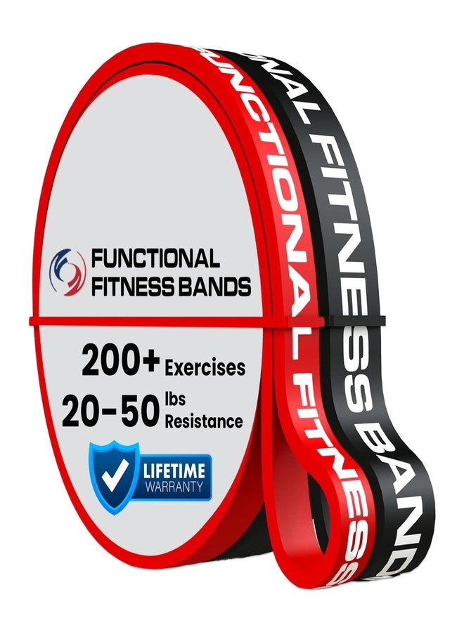 Rubberbanditz Functional Fitness Pull Up Assist Resistance Bands | Heavy Duty Loop Exercise Bands for Powerlifting, Mobility, and Stretching | Travel Friendly Resistance Bands for Workout | Combo Pack of 2 - Image 1