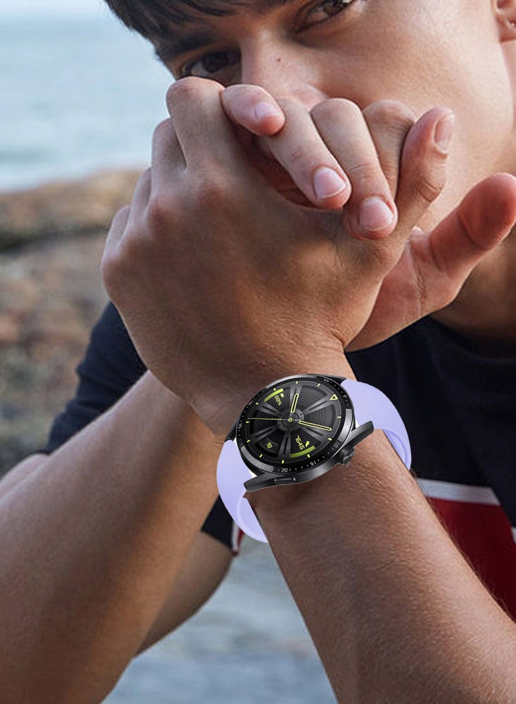 Perfii مجموعة من 3 قطع من أحزمة الساعات متوافقة مع جميع أجهزة Samsung وHuawei وAmazfit وFitbit وHonor بحجم حزام 22 مم - Image 5