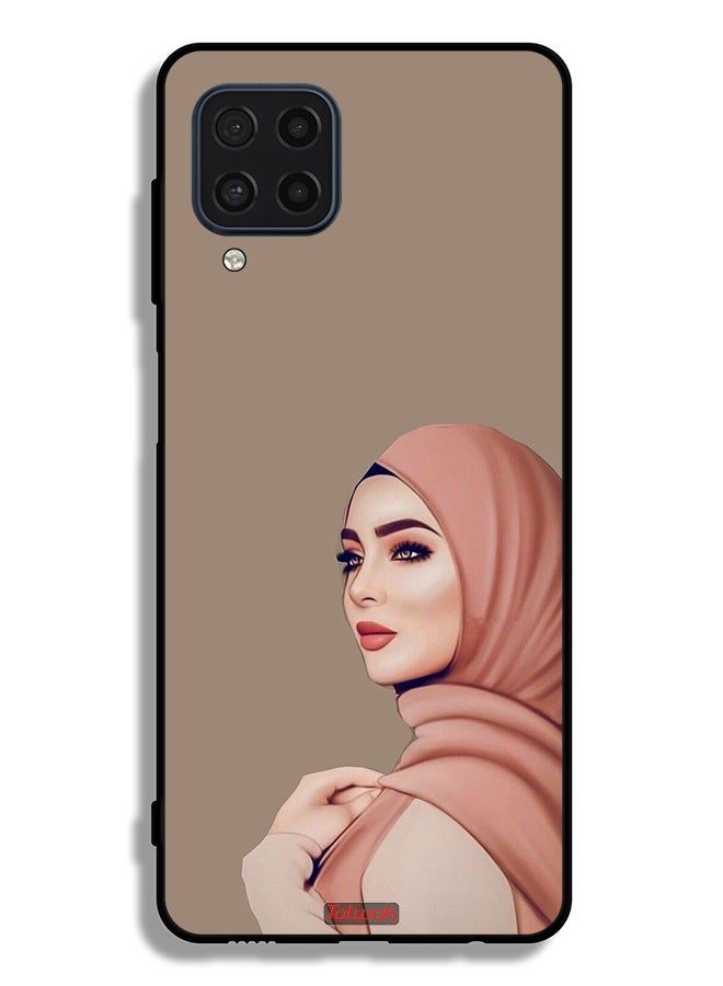 Tolwak Samsung Galaxy M32 4G Protective Case Cover Beautiful Hijab Girl - Image 2