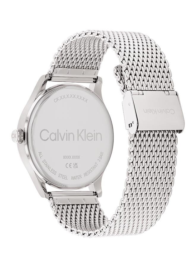 CALVIN KLEIN ساعة يد رجالية بعقارب دائرية الشكل من الستانلس ستيل 25200450 - 43 ملم - Image 3