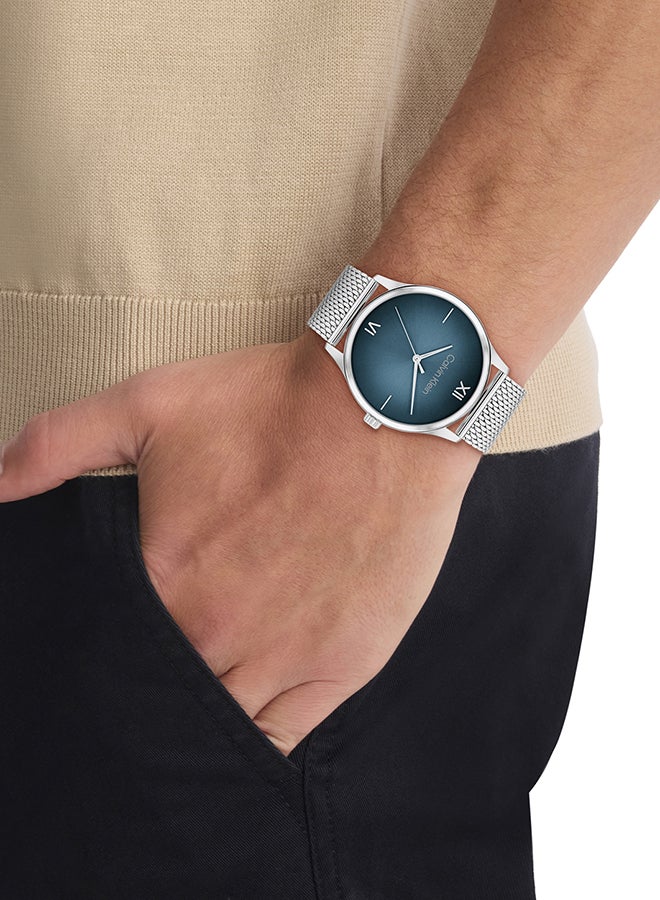 CALVIN KLEIN ساعة يد رجالية بعقارب دائرية الشكل من الستانلس ستيل 25200450 - 43 ملم - Image 4