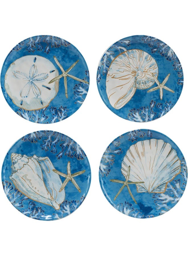 Certified International طقم أدوات المائدة الساحلية بلايا شيلز 16 قطعة لخدمة 4 أشخاص - Image 2