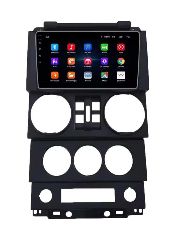 SHEZA STAR Android Car Stereo for Jeep Wrangler 2008 2009 2010 (4 Door) 2GB RAM 32GB ROM 9 Inch Support Apple Carplay, MirrorLink WiFi BT, IPS Touch Screen with AHD Camera Included - Image 1