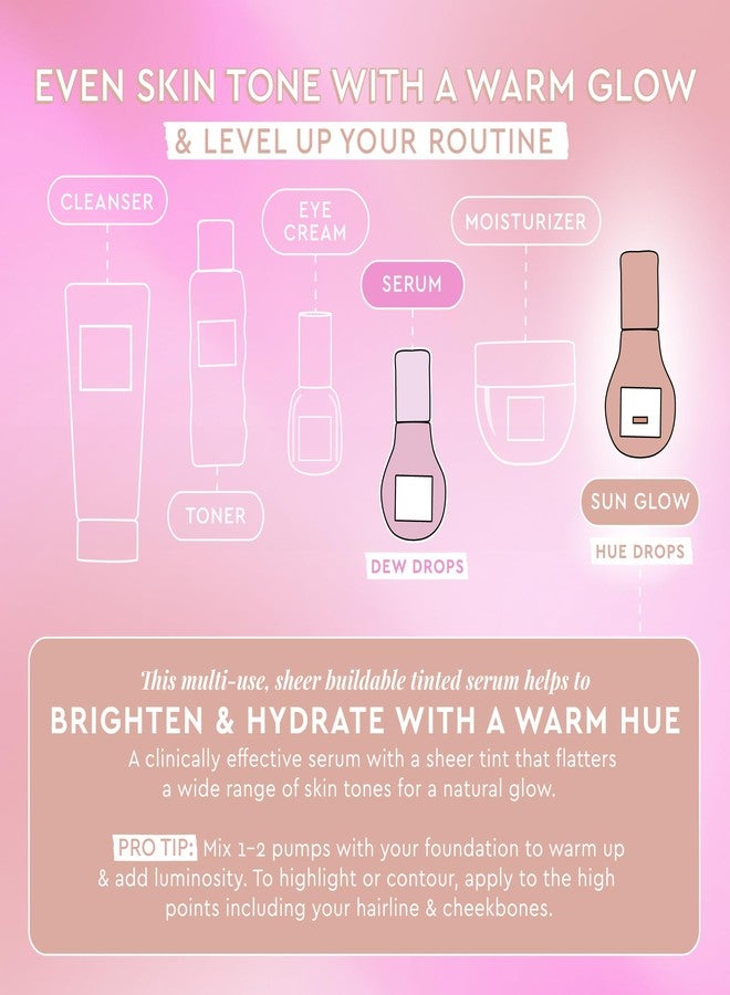 GLOW RECIPE قطرات جلاو ريسبي - سيروم وجه مصبوغ مصغر - قطرات برونزية لتفتيح وترطيب - برايمر مكياج للعناية بالبشرة وهايلايتر سائل لتخفيف المسام لبشرة متألقة ومتساوية - توهج الشمس (15 مل) - Image 5
