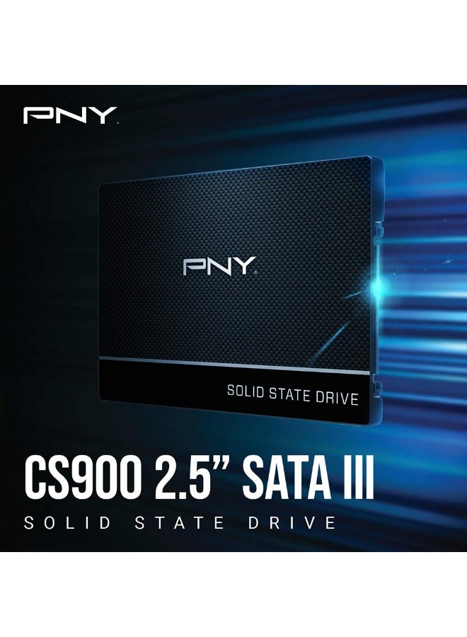 بي إن واي CS900 500GB 3D NAND 2.5" SATA III محرك أقراص الحالة الصلبة الداخلي (SSD) - (SSD7CS900-500-RB) - Image 2