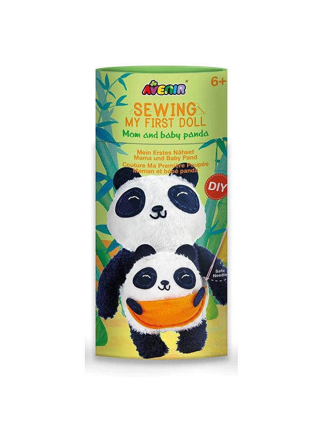 Avenir Sewing My First Doll Mom & Baby Panda Kit Create a Super Soft Panda Bear, Develop Motor Skills & Creativity Safe and Educational Trusted Art, Learning, and Entertainment for Kids 3+  - Image 2