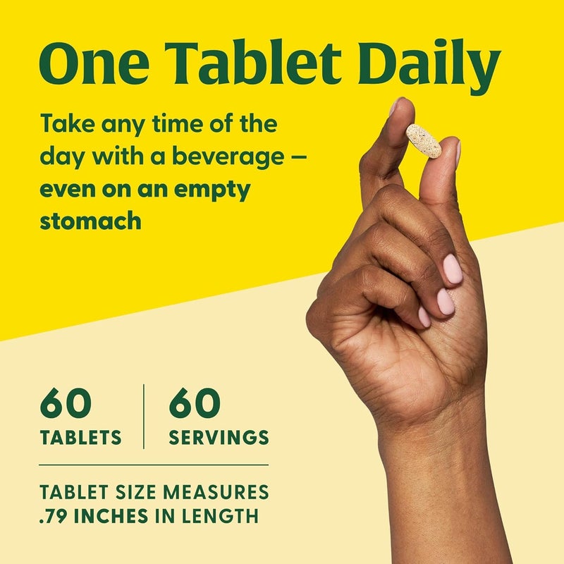 MegaFood One Daily Multivitamin  Multivitamin for Women and Men  with Real Food  Immune Support Supplement  Vitamin C  Vitamin B  Bone Health  Energy Metabolism  Vegetarian NonGMO  60 Tabs - Image 5