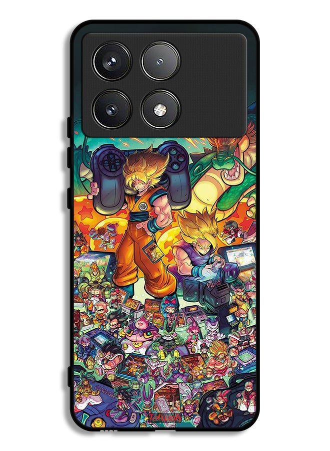 Tolwak Xiaomi Redmi K70 Protective Case Cover Gamer Art Doodles - Image 1