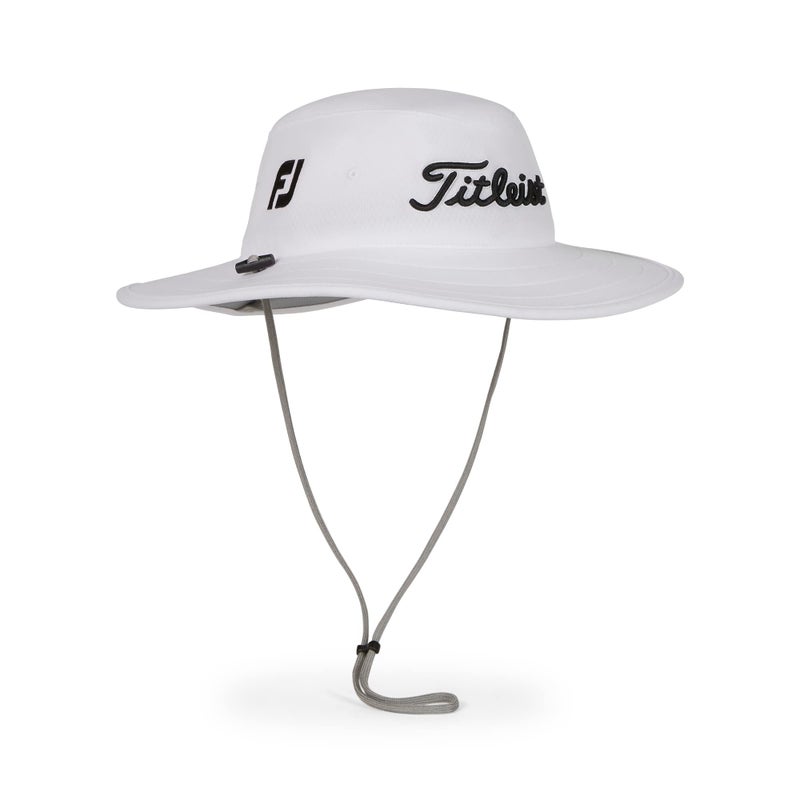 Titleist Men's Tour Aussie Golf Hat, White/Black - Image 2
