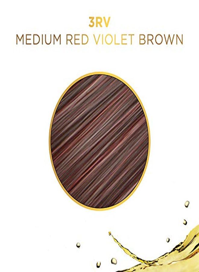 CLAIROL PROFESSIONAL صبغة ليكويكولور دائمة للشعر الداكن، 3Rv بني أحمر بنفسجي متوسط، 2 أونصة.  - Image 3