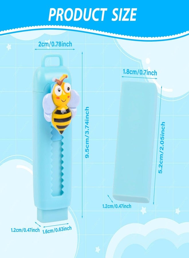 LiYiQ 24 Pcs Cute Animals Retractable Eraser for Pencils Cute Supplies Kawaii Erasers Fun Cartoon Erasers Classroom Supplies Party Favors Gift - Image 2
