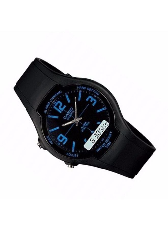 CASIO Men Formal Analog Watch AW-90H-2B - 45 mm - Black - Image 4