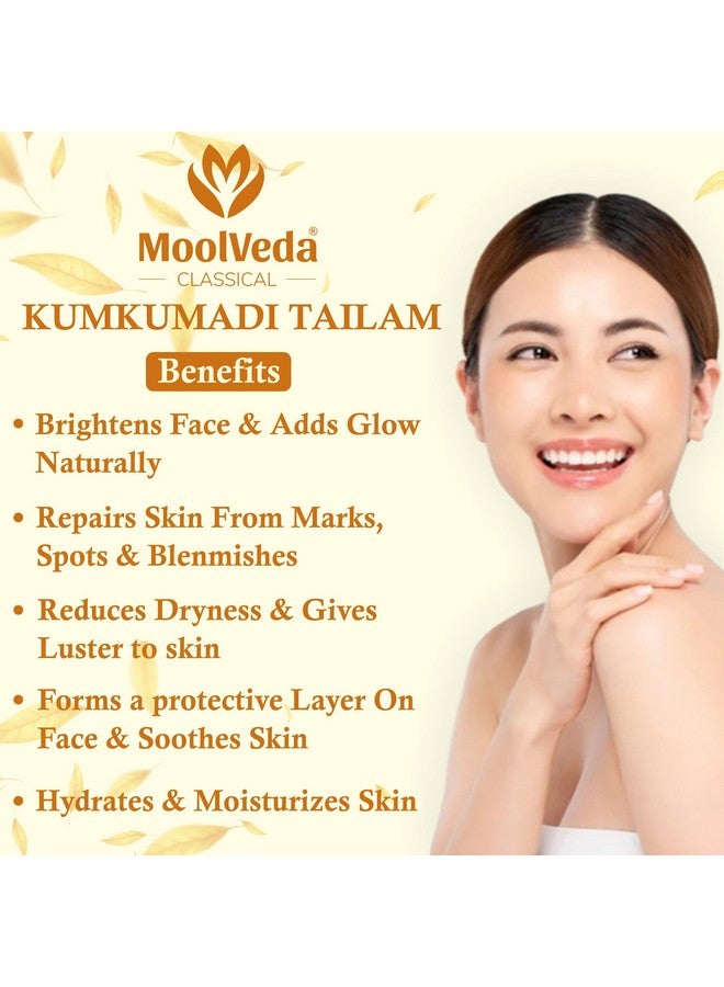 Moolveda Kumkumadi Tailam for face oil, kumkumadi oil serum, kumkumadi tailam acne & dark spots, kumkumadi face oil for glowing skin, 20ml - Image 4