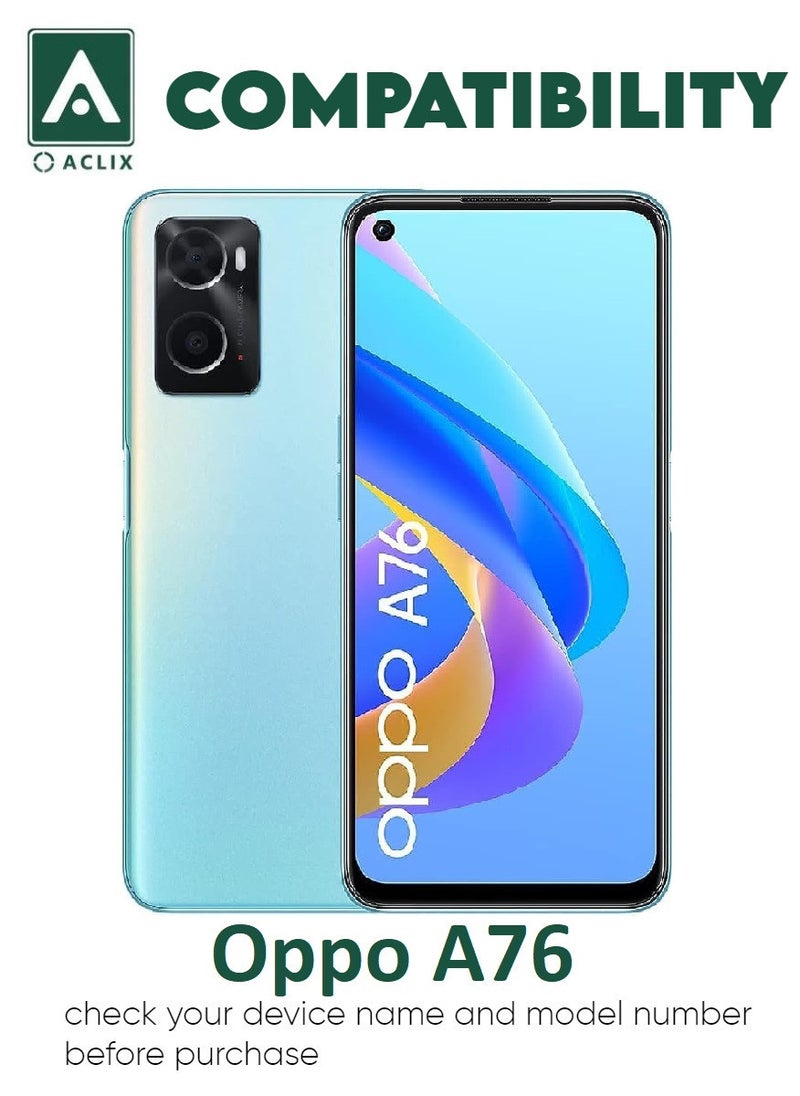 ACLIX Antistatic ESD Dustproof Premium Quality High Definition Tempered Glass Screen Protector Designed For Oppo A76 - Image 3