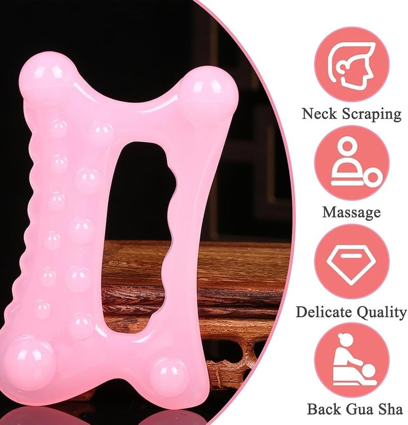 BIGTHREE Gua Sha Tool, Full Body Tools with Facial Scraping Board and Head Massage Board for Cellulite, Toning & Pain Relief, for Leg, Neck, Back, Face Use, Perfect for Home Spa & Holiday Gifts - Image 2