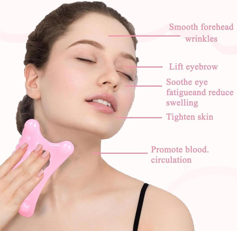 BIGTHREE Gua Sha Tool, Full Body Tools with Facial Scraping Board and Head Massage Board for Cellulite, Toning & Pain Relief, for Leg, Neck, Back, Face Use, Perfect for Home Spa & Holiday Gifts - Image 3