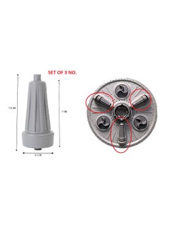 SANAVYA Sanavya Set of 3 Pulsator Roller Replacement for LG Washing Machine Roller SetJet 65kg 7kg 75kg 8kg 85kg 9kg 95 10kg Semi Automatic Washing Machine Accessories Spare Parts  - Image 3