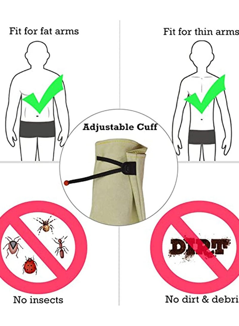 SYOSI Cactus Gloves Thorn Proof Gardening for Rose Pruning Cacti Handling Leather Garden Work For Women Men Yard Gardener Gifts - Image 3