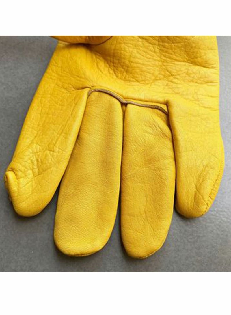 SYOSI Cactus Gloves Thorn Proof Gardening for Rose Pruning Cacti Handling Leather Garden Work For Women Men Yard Gardener Gifts - Image 4