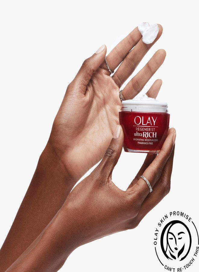 Olay Regenerist Ultra Rich Face Moisturizer, Fragrance-Free, 1.7 Oz - Image 4