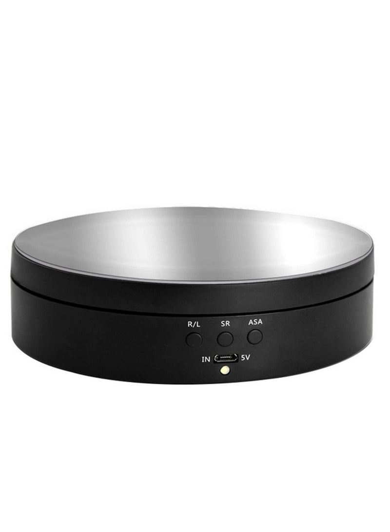 1PCS 360 rotation Rotating Display Stand Anti-Seepage Design, 3-Speed Adjustable, Quiet & Smooth Turntable for Product Showcase, Photography, and Video Shooting - Image 1