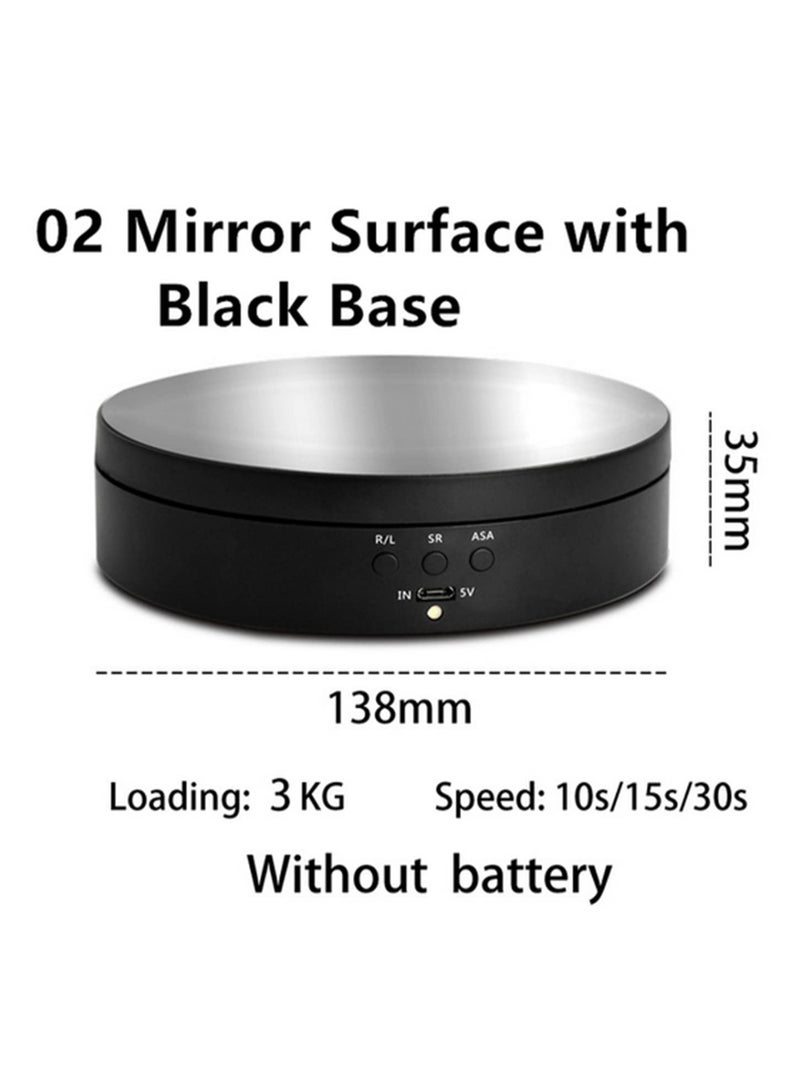 1PCS 360 rotation Rotating Display Stand Anti-Seepage Design, 3-Speed Adjustable, Quiet & Smooth Turntable for Product Showcase, Photography, and Video Shooting - Image 2