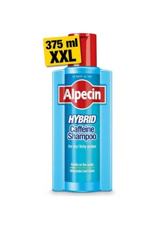 Alpecin Hybrid Shampoo 1X 375Ml ; Natural Hair Growth Shampoo For Sensitive And Dry Scalps ; Energizer For Strong Hair ; Hair Care For Men  - Image 1