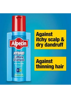 Alpecin Hybrid Shampoo 1X 375Ml ; Natural Hair Growth Shampoo For Sensitive And Dry Scalps ; Energizer For Strong Hair ; Hair Care For Men  - Image 3
