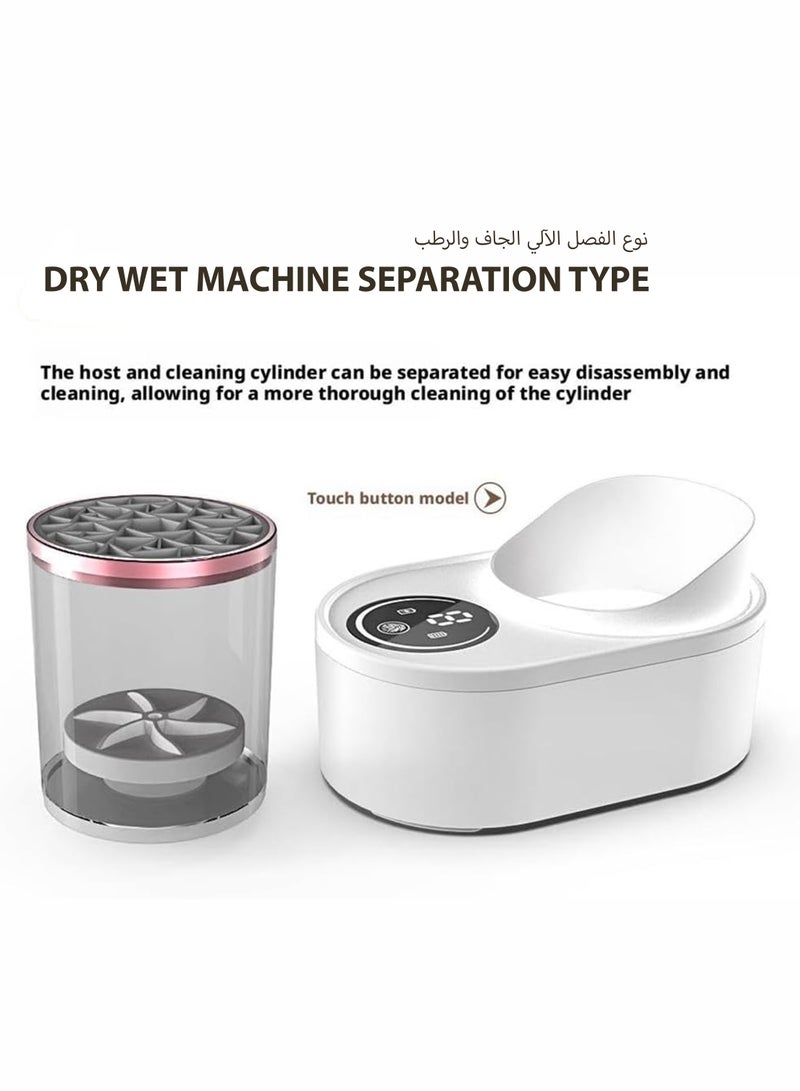 Toshionics Electric Makeup Brush Cleaner Machine - Cosmetic Beauty Tools Deep Cleaning Device Fit for All Size Make Up Brush and Sponge - Best Gift for Her on Birthdays, Anniversary, Special Occasion and Holidays – Portable, USB Compact Design for Home and Travel Use - Image 2