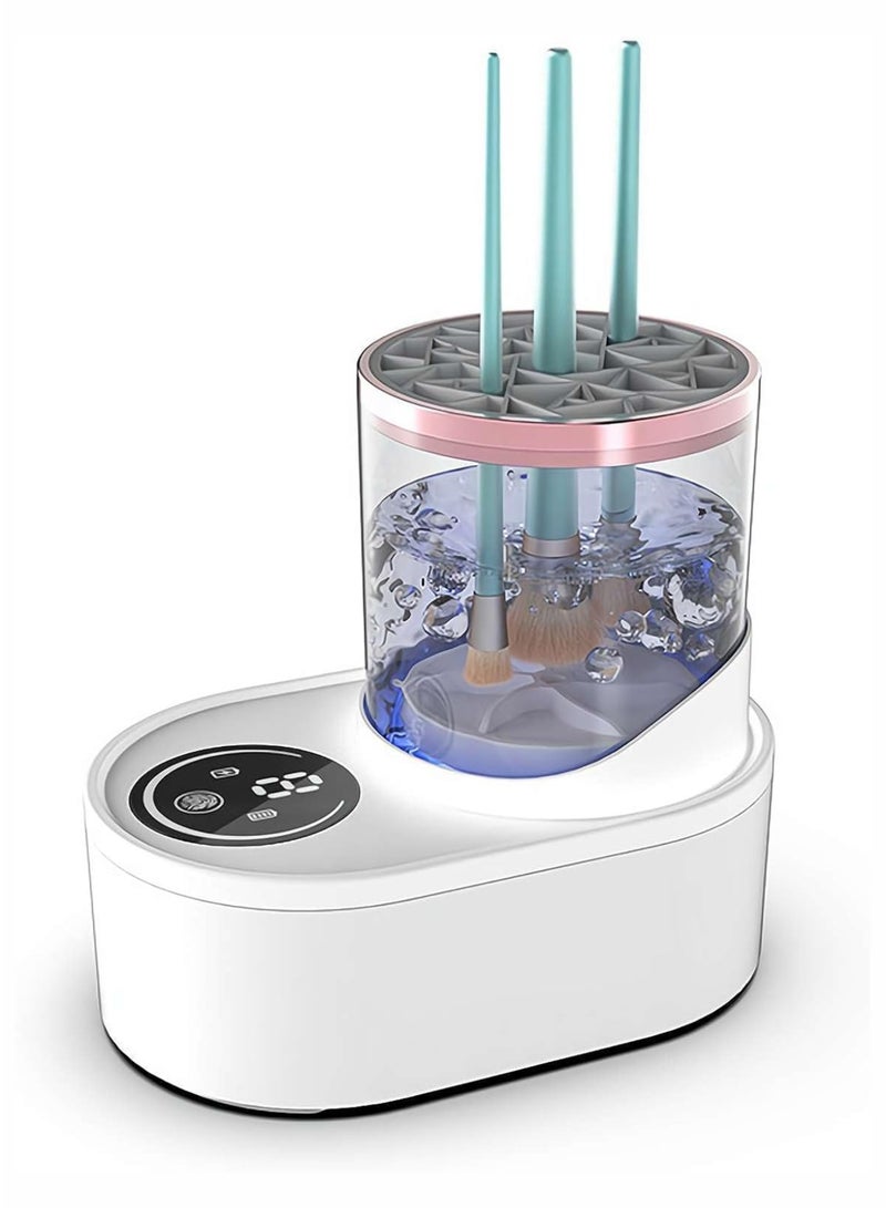 Toshionics Electric Makeup Brush Cleaner Machine - Cosmetic Beauty Tools Deep Cleaning Device Fit for All Size Make Up Brush and Sponge - Best Gift for Her on Birthdays, Anniversary, Special Occasion and Holidays – Portable, USB Compact Design for Home and Travel Use - Image 3
