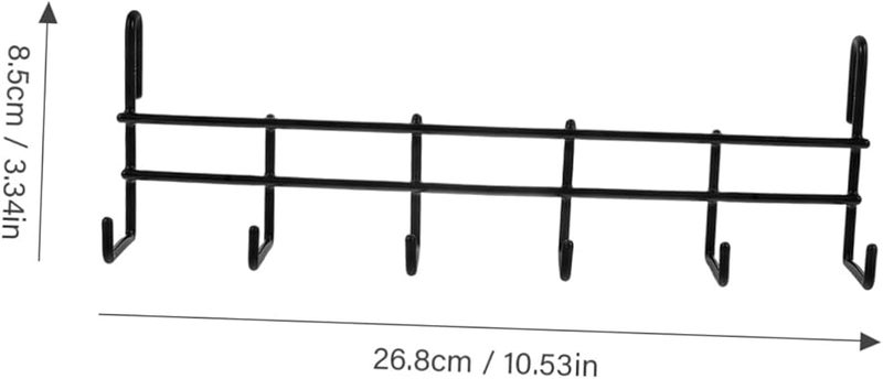 Heavy Duty Metal Wall Mount Hook Rack Garage Organizer Black Storage Stand - Image 3