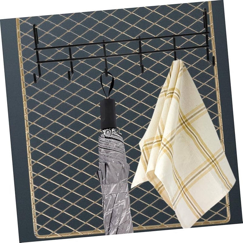 Heavy Duty Metal Wall Mount Hook Rack Garage Organizer Black Storage Stand - Image 5