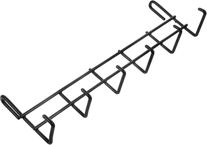 Heavy Duty Metal Wall Mount Hook Rack Garage Organizer Black Storage Stand - Image 2