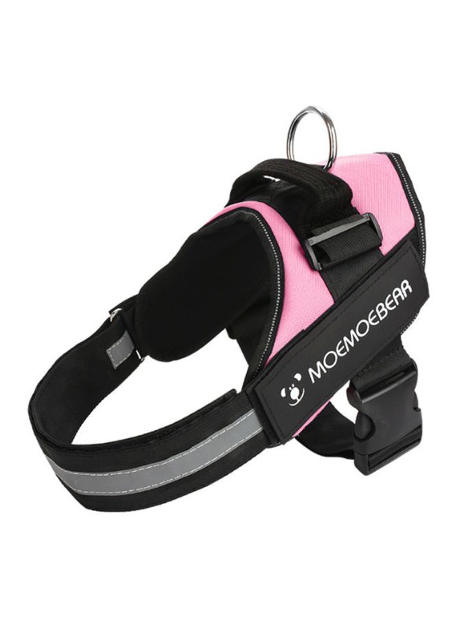 NIBEMINENT Reflective Vest Dog Harness Pink/Black Suitable for Chest 65cm-81cm , 23-30KG. - Image 1