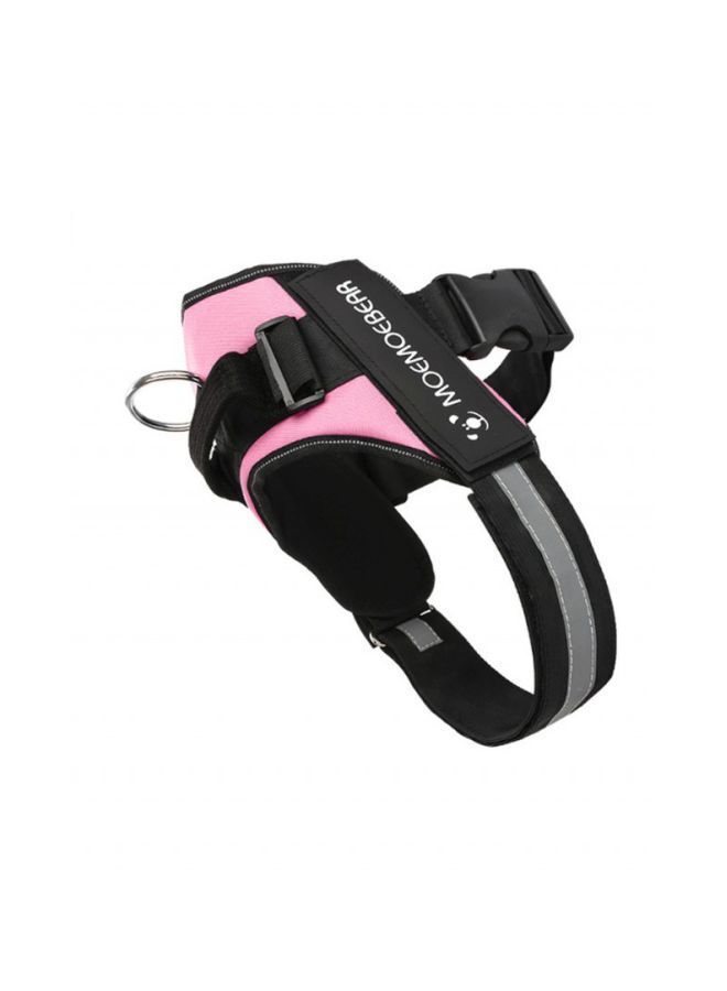 NIBEMINENT Reflective Vest Dog Harness Pink/Black Suitable for Chest 65cm-81cm , 23-30KG. - Image 2