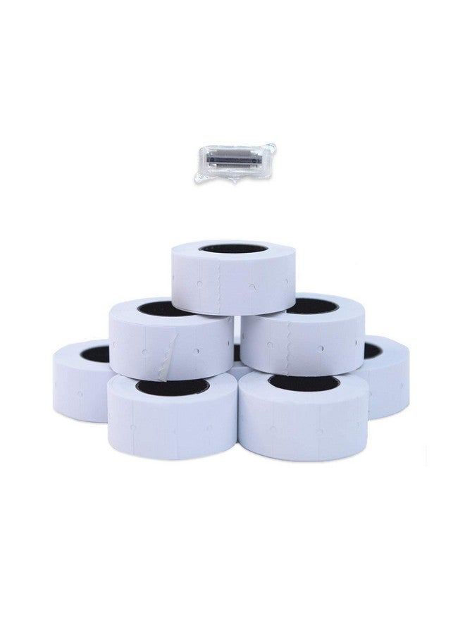 SBlabels 2-Line White Labels For Sblabeler Price And Date Guns / 6000 Two Line Blank Labels/Black Ink Roller Included - Image 1