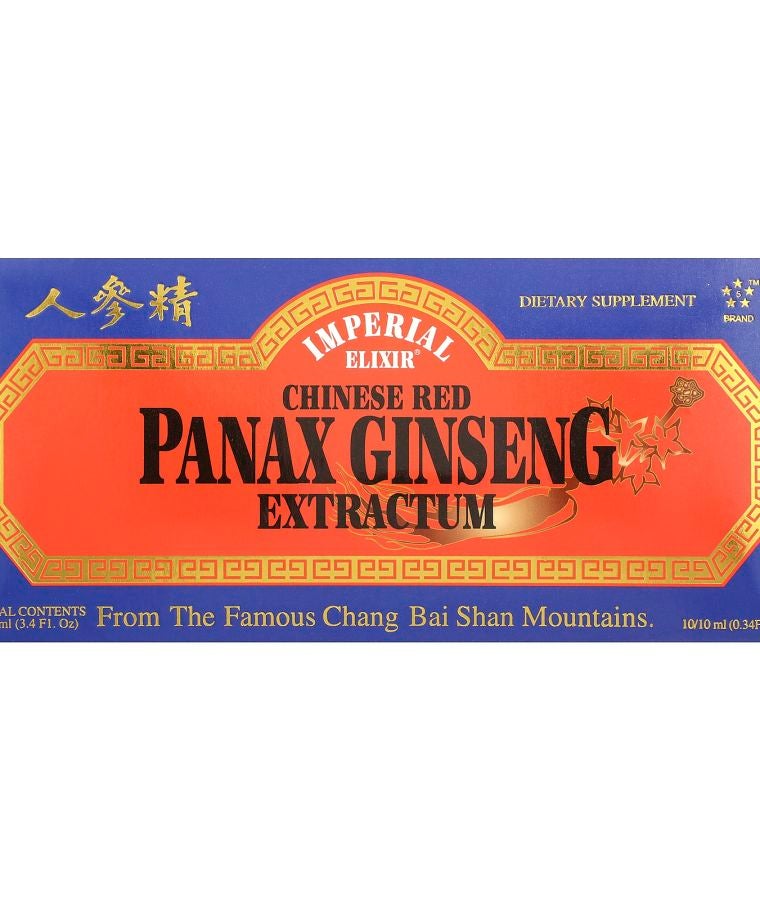 Chinese Red Panax Ginseng Extractum 10 Bottles 0.34 fl oz (10 ml) Each
