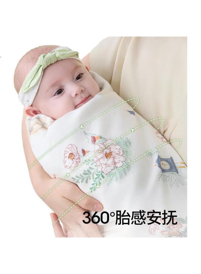 Beptides Beipesi Newborn Swaddle, Maternity Ward Swaddling Cloth, Baby Anti-Startle Wrap, Gauze, All-Season Thin Version, Baby Wrap, Sleeping Bag, Single Layer - Image 3