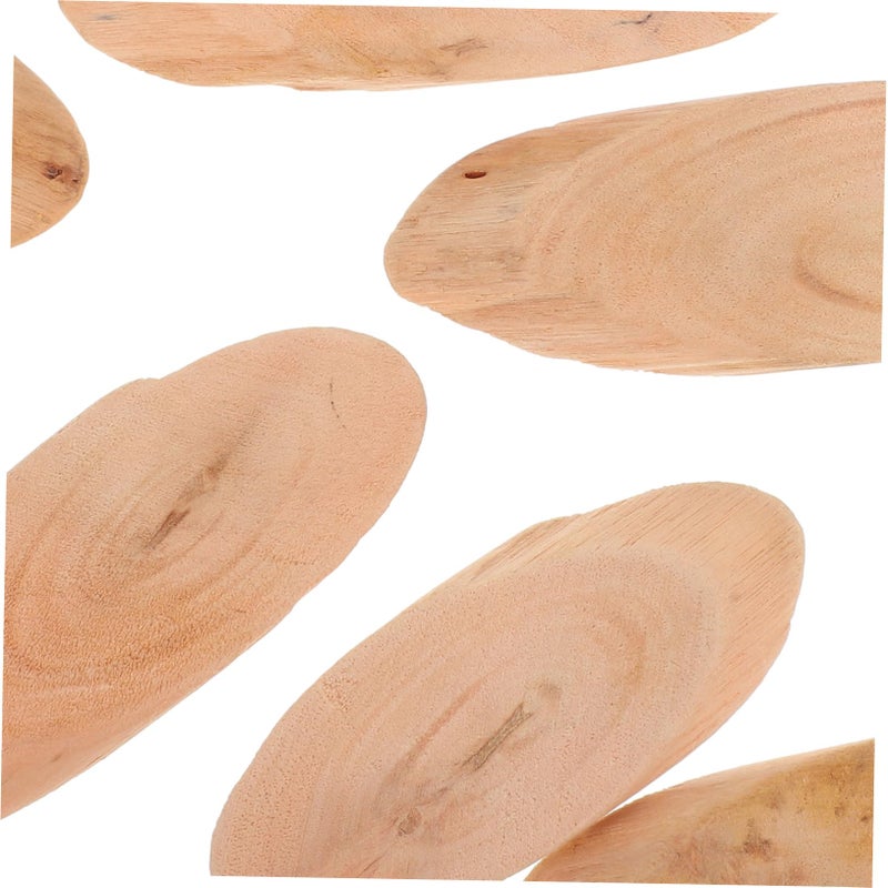 Natural Driftwood Slices 20Pcs Smooth Wood Discs For Aquarium Decor Home Decoration - Image 4