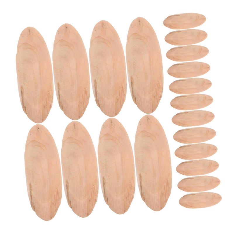 Natural Driftwood Slices 20Pcs Smooth Wood Discs For Aquarium Decor Home Decoration - Image 2