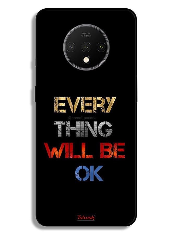 Tolwak OnePlus 7T Protective Case Cover Everything Will Be Ok - Image 2