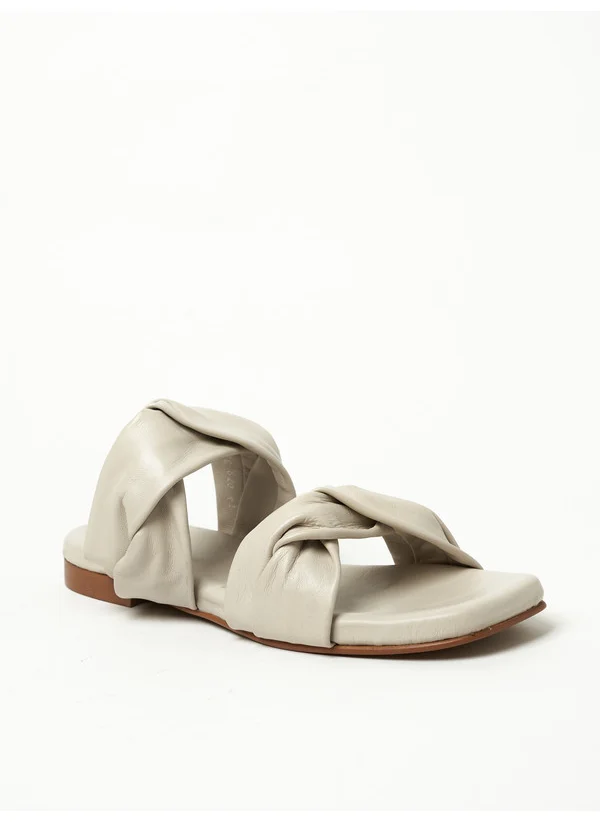 Y.so Y.SO Ladies Flat Sandals Cream | Made In India