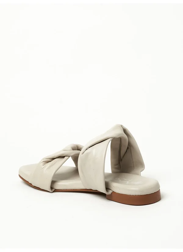 Y.so Y.SO Ladies Flat Sandals Cream | Made In India