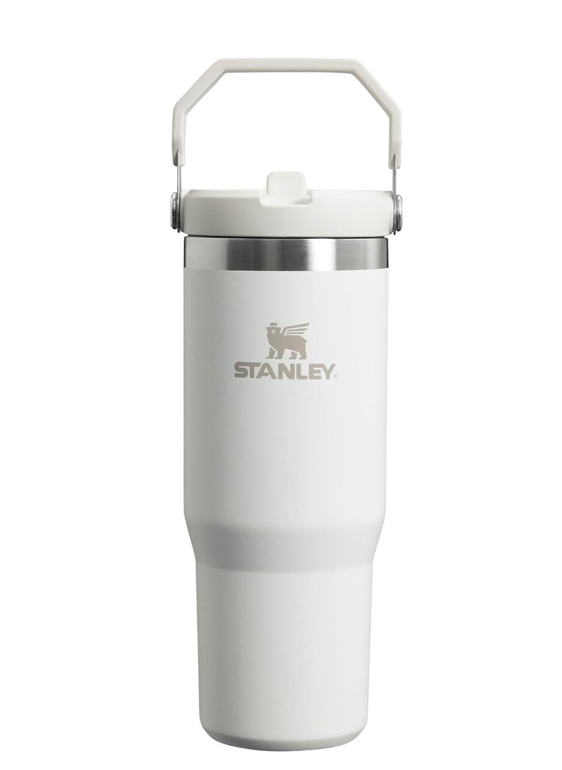 Stanley IceFlow 30oz Flip Straw Hydration Bottle in Frost – Durable, Leakproof Travel Tumbler with Double-Wall Vacuum Insulation for 12 Hours Cold and 48 Hours Iced – Built-In Handle, Dishwasher Safe, BPA-Free and Reusable