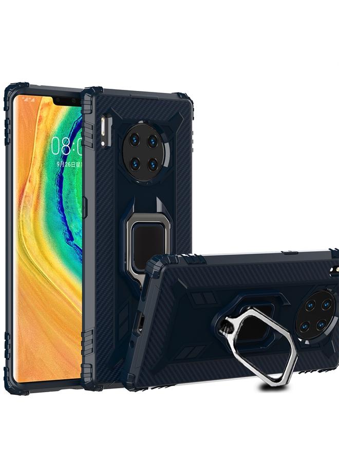 S-TOP Case For Huawei Mate 30 Pro Carbon Fiber Protective Case with 360 Degree Rotating Ring Holder - Image 2