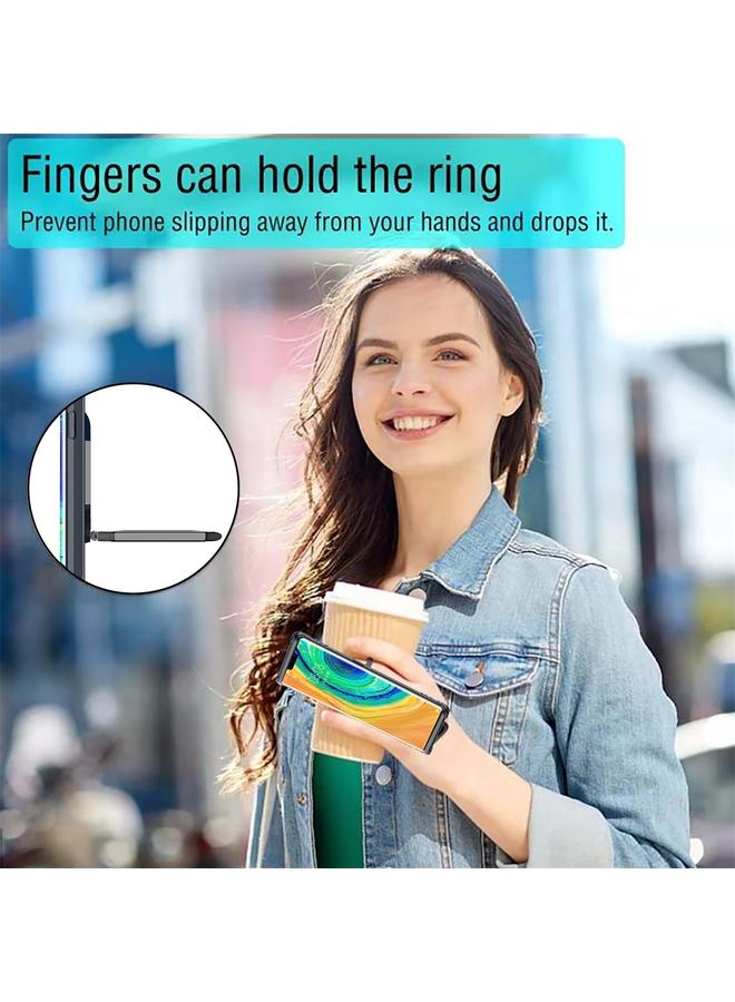 S-TOP Case For Huawei Mate 30 Pro Carbon Fiber Protective Case with 360 Degree Rotating Ring Holder - Image 5