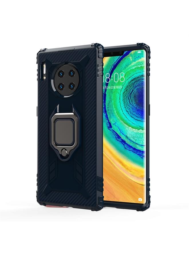 S-TOP Case For Huawei Mate 30 Pro Carbon Fiber Protective Case with 360 Degree Rotating Ring Holder - Image 1