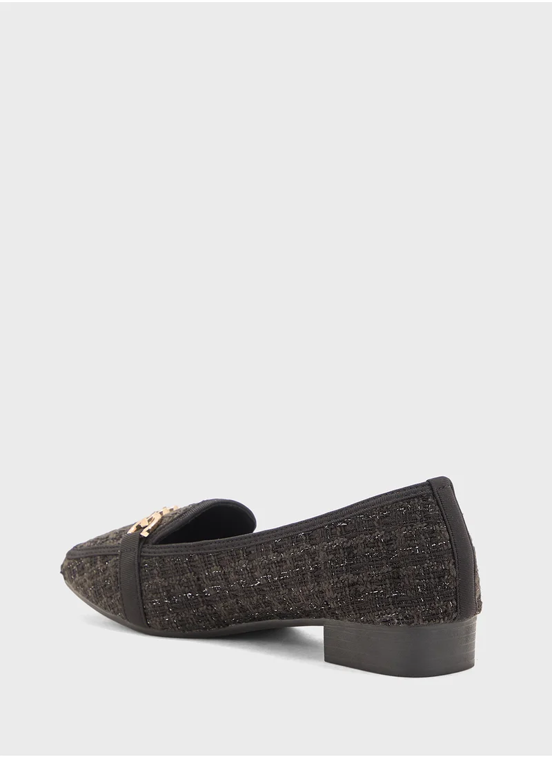 Pink Step Tweed Loafer