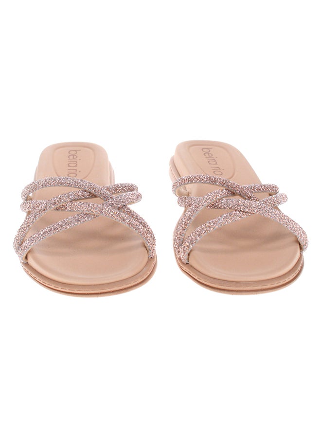 Beira Rio Embellished Flat Sandals - Image 3