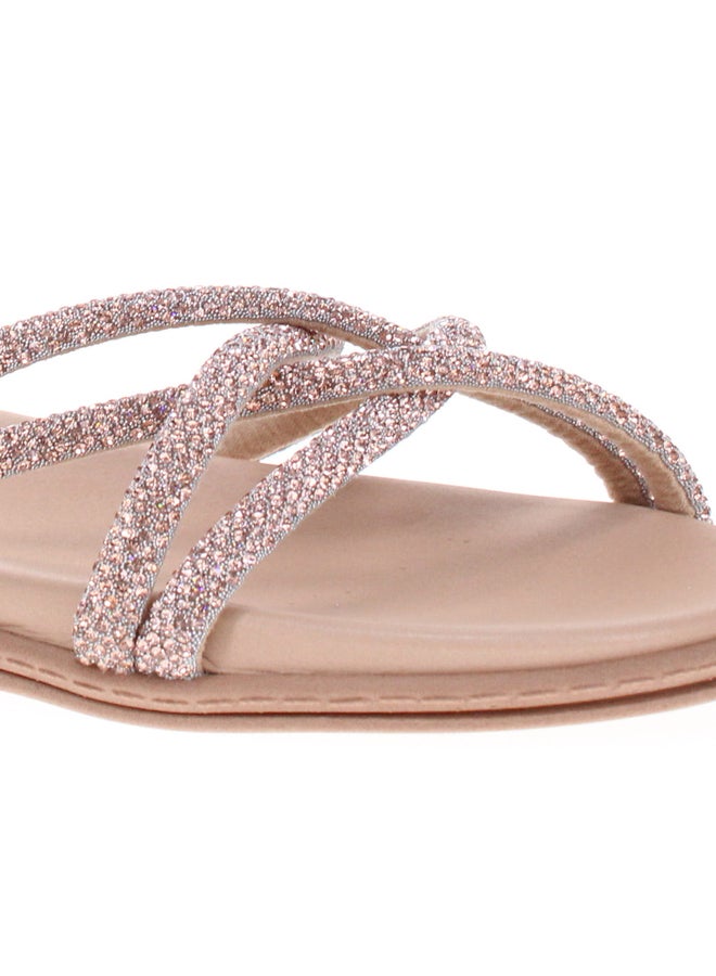 Beira Rio Embellished Flat Sandals - Image 4